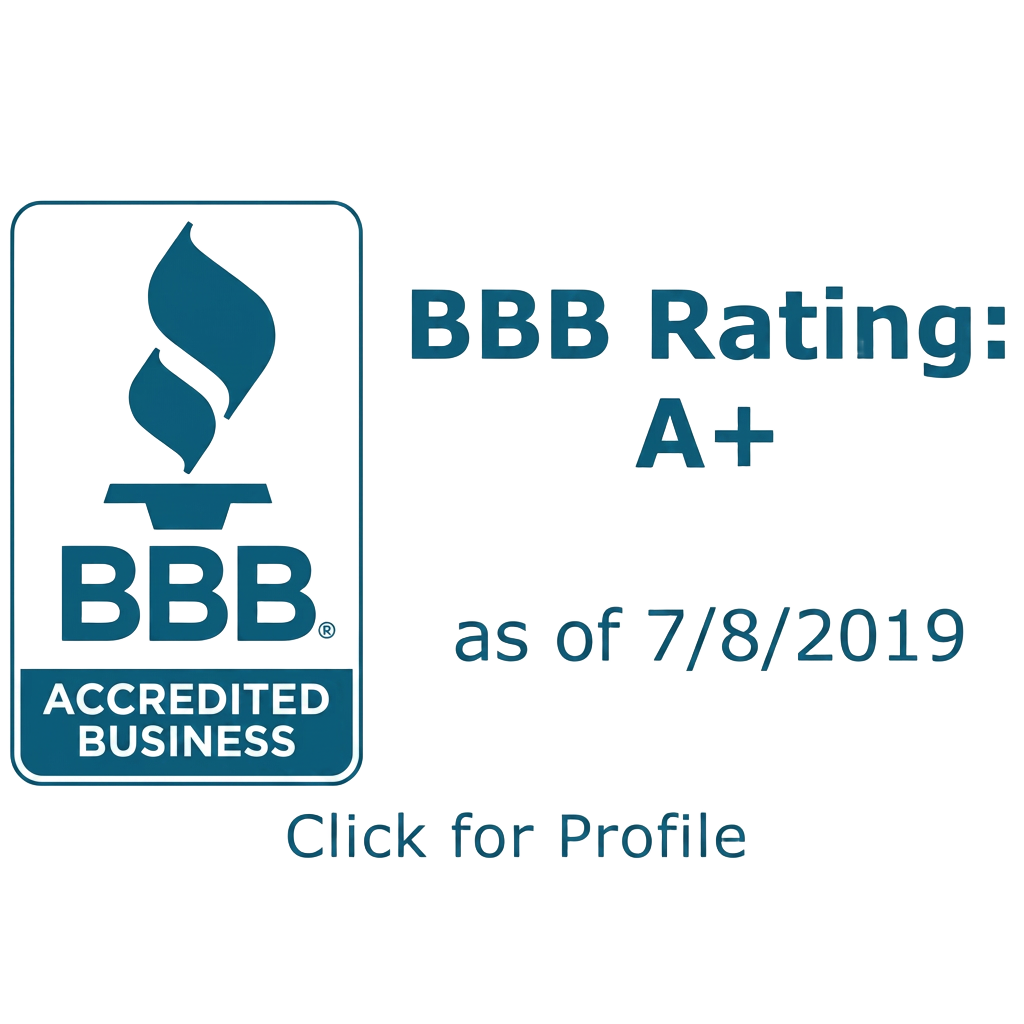 BBB Accredited Business — A+ Rating